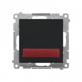 KONTAKT SIMON - Sygnalizator świetlny LED – światło czerwone (moduł) 230 V~; Czarny mat Simon 55 - TESS2.01/149