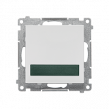 KONTAKT SIMON - Sygnalizator świetlny LED – światło zielone (moduł) 230 V~; Jasnoszary mat Simon 55 - TESS3.01/114