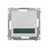 KONTAKT SIMON - Sygnalizator świetlny LED – światło zielone (moduł) 230 V~; Aluminium mat Simon 55 - TESS3.01/143