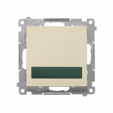 KONTAKT SIMON - Sygnalizator świetlny LED – światło zielone (moduł) 230 V~; Szampański mat Simon 55 - TESS3.01/144