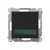 KONTAKT SIMON - Sygnalizator świetlny LED – światło zielone (moduł) 230 V~; Czarny mat Simon 55 - TESS3.01/149