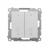 KONTAKT SIMON - Łącznik potrójny (moduł) 10 AX, 250 V~, szybkozłącza; Aluminium mat Simon 55 - TW31.01/143