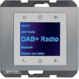 HAGER - K.5 Radio Touch DAB+ stal szlachetna - 29847004