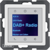 HAGER - Q.x Radio Touch DAB+ biały aksamit - 29846089