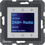 HAGER - B.x Radio Touch DAB+ antracyt mat - 29841606
