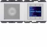 HAGER - K.1 Radio Touch DAB+ z głośnikiem biały połysk - 29807009