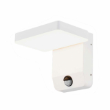 V-TAC - 17W Lampa ścienna LED z czujnikiem ruchu / Barwa:3000K / Obudowa: Biała / Kwadratowa - 2946