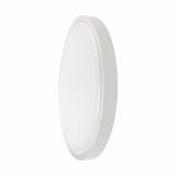 V-TAC - 18W Plafon LED / Średnica: 225mm / Barwa:3000K / Klosz: Okrągły mleczny biała ramka / IP44 - 7615