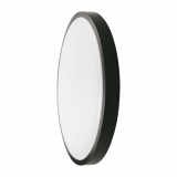 V-TAC - 24W Plafon LED / Średnica: 295mm / Barwa:3000K / Klosz: Okrągły mleczny czarna ramka / IP44 - 7636