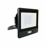 V-TAC - 30W Naświetlacz LED SMD z czujnikiem ruchu i mufą kablową / Chip SAMSUNG / Barwa:6500K / Obudowa: Czarna - 20264