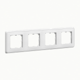 LEGRAND - RAMKA POCZWÓRNA POZIOM/PION BIAŁY CARIVA - 773654