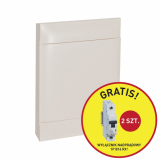 LEGRAND - ROZDZIELNIA NAŚCIENNA 2X12 DRZWI BIAŁE + 2 SZT RX3 1P B 16A PRACTIBOXS - 135422P