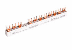 SIMET - SZYNA PRĄDOWA ŁĄCZENIOWA - WIDEŁKOWA SW3F 16 12M80A 3 - FAZOWA 80A 12 MODUŁÓW PRZEKRÓJ 16 MM 3P+N - 81994206