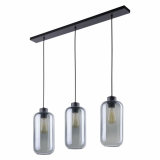 TK-LIGHTING SP. Z O.O. - MARCO GRAPHITE LAMPA WISZĄCA 3 PŁ LISTWA CZARNY - 2078