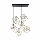 TK-LIGHTING SP. Z O.O. - ALAMBRE LAMPA WISZĄCA  6 PŁ CZ/ZŁ - 2779