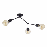 TK-LIGHTING SP. Z O.O. - FANTASY CZARNA LAMPA SUFITOWA 3 PŁ - 3128
