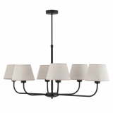 TK-LIGHTING SP. Z O.O. - CHICAGO LINEN LAMPA SUFITOWA 6 PŁ - 3999