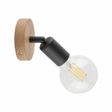 TK-LIGHTING SP. Z O.O. - SIMPLY WOOD LAMPA SUFITOWA 1 PŁ BLACK - 4746