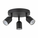 TK-LIGHTING SP. Z O.O. - TOP BLACK LAMPA SUFITOWA 3 PŁ KOŁO - 4760
