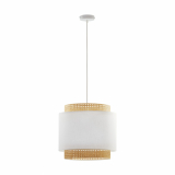 TK-LIGHTING SP. Z O.O. - BOHO WHITE LAMPA WISZĄCA 1 PŁ - 6529