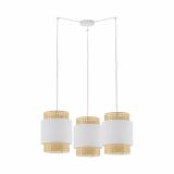 TK-LIGHTING SP. Z O.O. - BOHO WHITE LAMPA WISZĄCA 3 PŁ - 6537