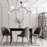 TK-LIGHTING SP. Z O.O. - FAIRY BLACK LAMPA SUFITOWA 6 PŁ - 4856