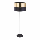 TK-LIGHTING SP. Z O.O. - HILTON BLACK/GOLD LAMPA PODŁOGOWA 1 PŁ - 5465