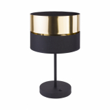 TK-LIGHTING SP. Z O.O. - HILTON BLACK/GOLD LAMPKA NOCNA 1 PŁ - 5467