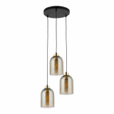 TK-LIGHTING SP. Z O.O. - SATIPO AMBER LAMPA WISZĄCA 3 PŁ - 5624