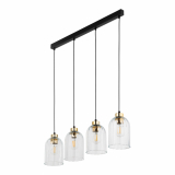TK-LIGHTING SP. Z O.O. - SATIPO TRANSPARENT LAMPA WISZĄCA 4 PŁ - 5628