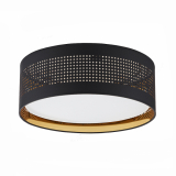 TK-LIGHTING SP. Z O.O. - TAGO BLACK/GOLD LAMPA SUFITOWA 3 PŁ 450 - 6047