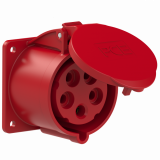 PCE - GNIAZDO TABLICOWE PROSTE TWIST  32A 400V 3P+Z+N 75x75mm  - 325-6f7