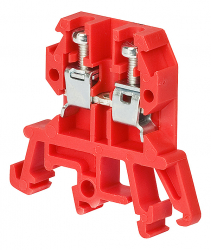 POKÓJ - ZŁĄCZKA SZYNOWA GWINTOWA 4MM2 ZUG-G 4 CZERWONA - A11-0107