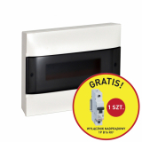 LEGRAND - ROZDZIELNIA NAŚCIENNA 1X12 DRZWI PRZEŹROCZYSTE + 1 SZT RX3 1P B 16A PRACTIBOXS - 135431P