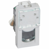 LEGRAND - GNIAZDO 1XRJ45 KAT5E UTP ALU MOSAIC - 079451