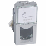 LEGRAND - GNIAZDO 1XRJ45 KAT6 UTP ALU MOSAIC - 079461