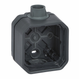 LEGRAND - PUSZKA NATYNKOWA POJEDYNCZA Z PRZEPUSTEM KABLOWYM PG20 ANTRACYT PLEXO - 069628L