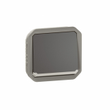 LEGRAND - ŁĄCZNIK SCHODOWY Z PODŚWIETLENIEM MECHANIZM 10AX - 250 V~ ANTRACYT PLEXO - 069803L