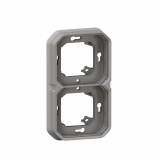 LEGRAND - UCHWYT PODTYNKOWY PODWÓJNY SZARY PLEXO - 069683L