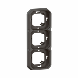 LEGRAND - UCHWYT PODTYNKOWY POTRÓJNY ANTRACYT PLEXO - 069608L