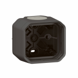 LEGRAND - PUSZKA NATYNKOWA POJEDYNCZA Z PRZEPUSTEM MEMBRANOWYM ANTRACYT PLEXO - 069601L