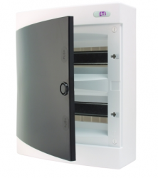ETI - ROZDZIELNIA TWORZYWO NATYNKOWA IP40 2X12 MOD DRZWI TRANSPARENTNE ECT24PT-S - 001101069
