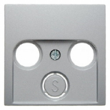 HAGER - ELEMENT CENTRALNY DO GNIAZDA ANTENOWEGO 2- I 3- WYJŚCIOWEGO ALUMINIUM B.1/B.7 - 12031404