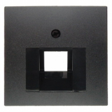 HAGER - ELEMENT CENTRALNY DO GNIAZDA PRZYŁĄCZENIOWEGO UAE POJEDYNCZEGO ANTRACYT B.KWADRAT/B.3/B.7 - 14071606