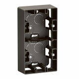 LEGRAND - NOWE NILOE - PUSZKA NATYNKOWA PODWÓJNA STALOWA - NP162MG