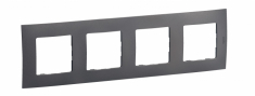 LEGRAND - NOWE NILOE - RAMKA CZTEROKROTNA STALOWA (MEDIUM GREY) - NP114MG