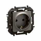 LEGRAND - NOWE NILOE - GNIAZDO SCHUKO 2P+Z ZACISKI ŚRUBOWE 16A - 250 V~ STALOWE - NP3121MG