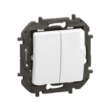 LEGRAND - NOWE NILOE - ŁĄCZNIK SCHODOWY PODWÓJNY 10 AX BIAŁY - NP2220WH