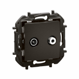 LEGRAND - NOWE NILOE - GNIAZDO TV-SAT KOŃCOWE TYPU GWIAZDA 1,5 DB CZARNE - NP4109BK
