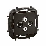 LEGRAND - NOWE NILOE - GNIAZDO TV-RD-SAT-SAT KOŃCOWE TYPU GWIAZDA 1,5 DB CZARNE - NP4108BK